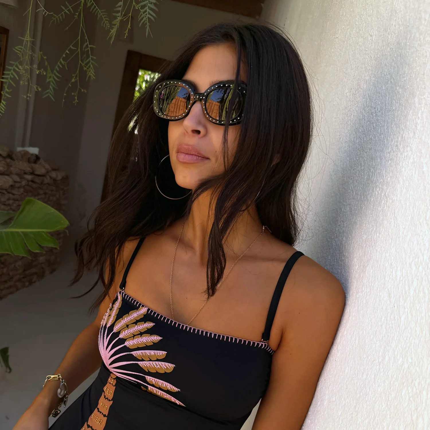 1001-black-studded-acetate-sunglasses-1.webp Black Studded Acetate Sunglasses