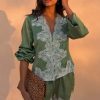 Green Lace Romi Top
