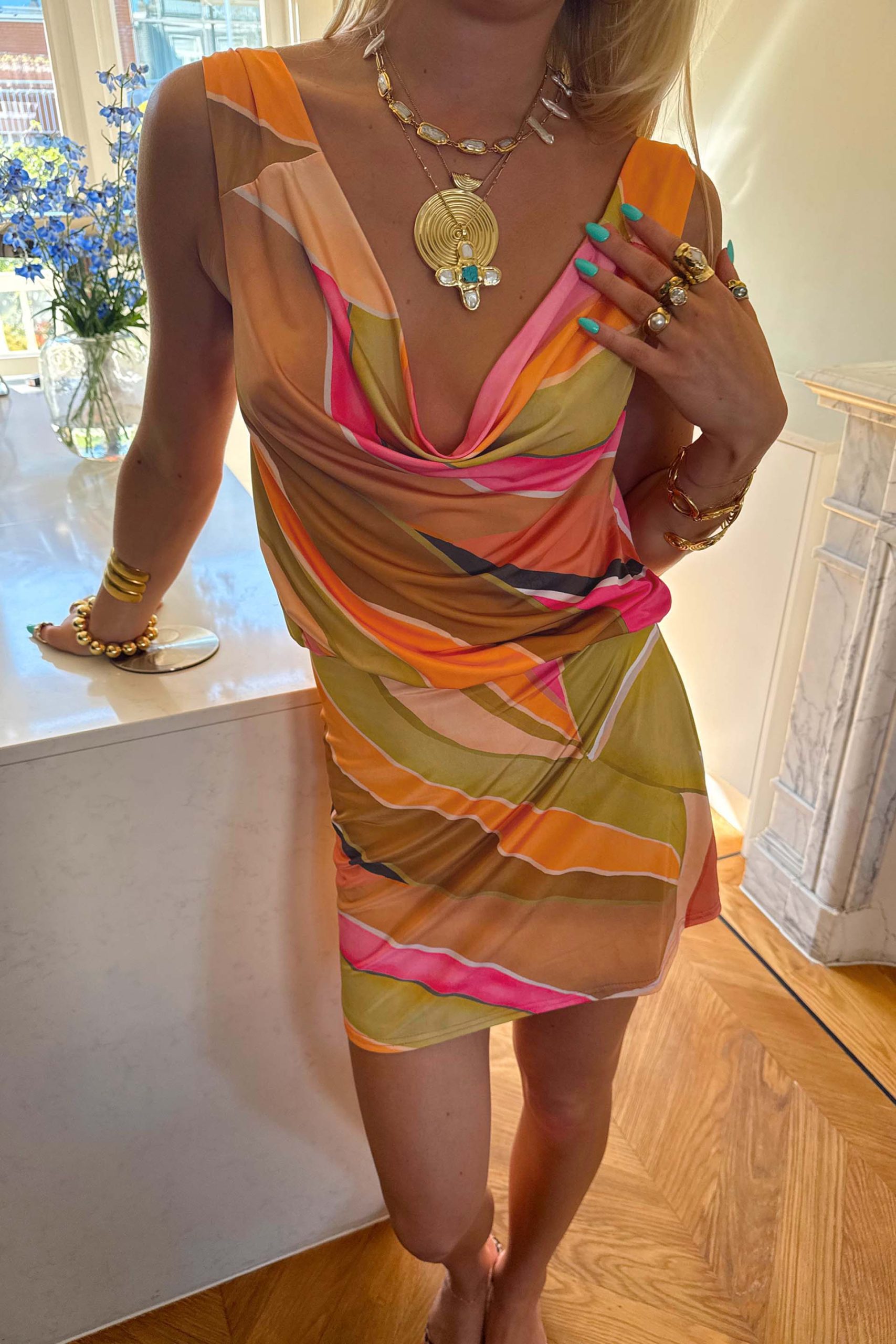 1062-green-abstract-leila-mini-dress-8.jpg Green Abstract Leila Mini Dress