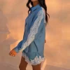Blue Lace Marley Shirt