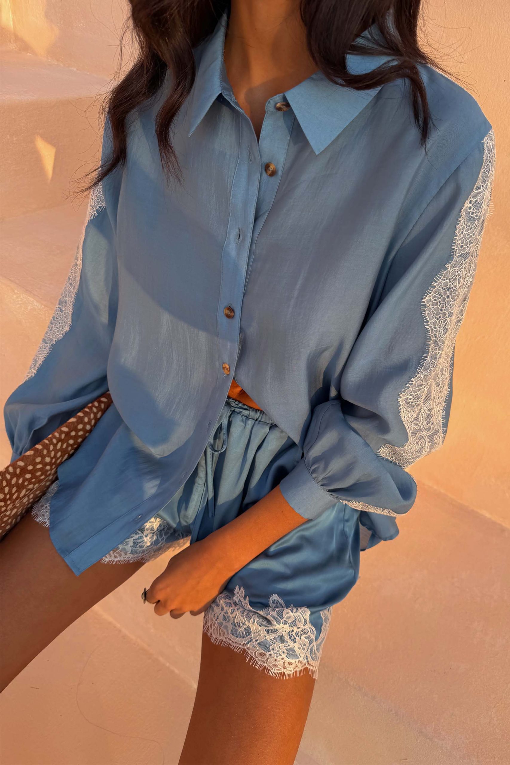 Blue Lace Marley Shirt