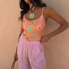 1361-pink-elissa-trousers-with-sun-foil-5.webp Pink Elissa Trousers with Sun Foil