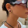 1434-deloris-red-circle-earrings-2.webp Deloris Red Circle Earrings