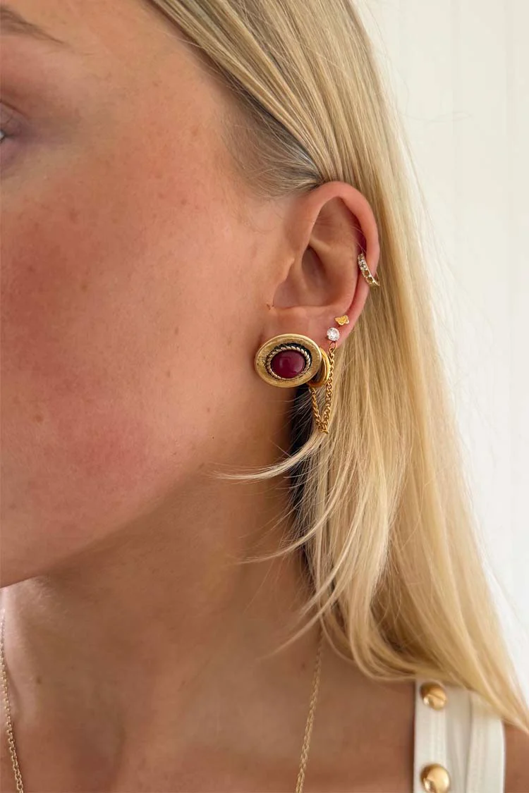 1434-deloris-red-circle-earrings-3.webp Deloris Red Circle Earrings