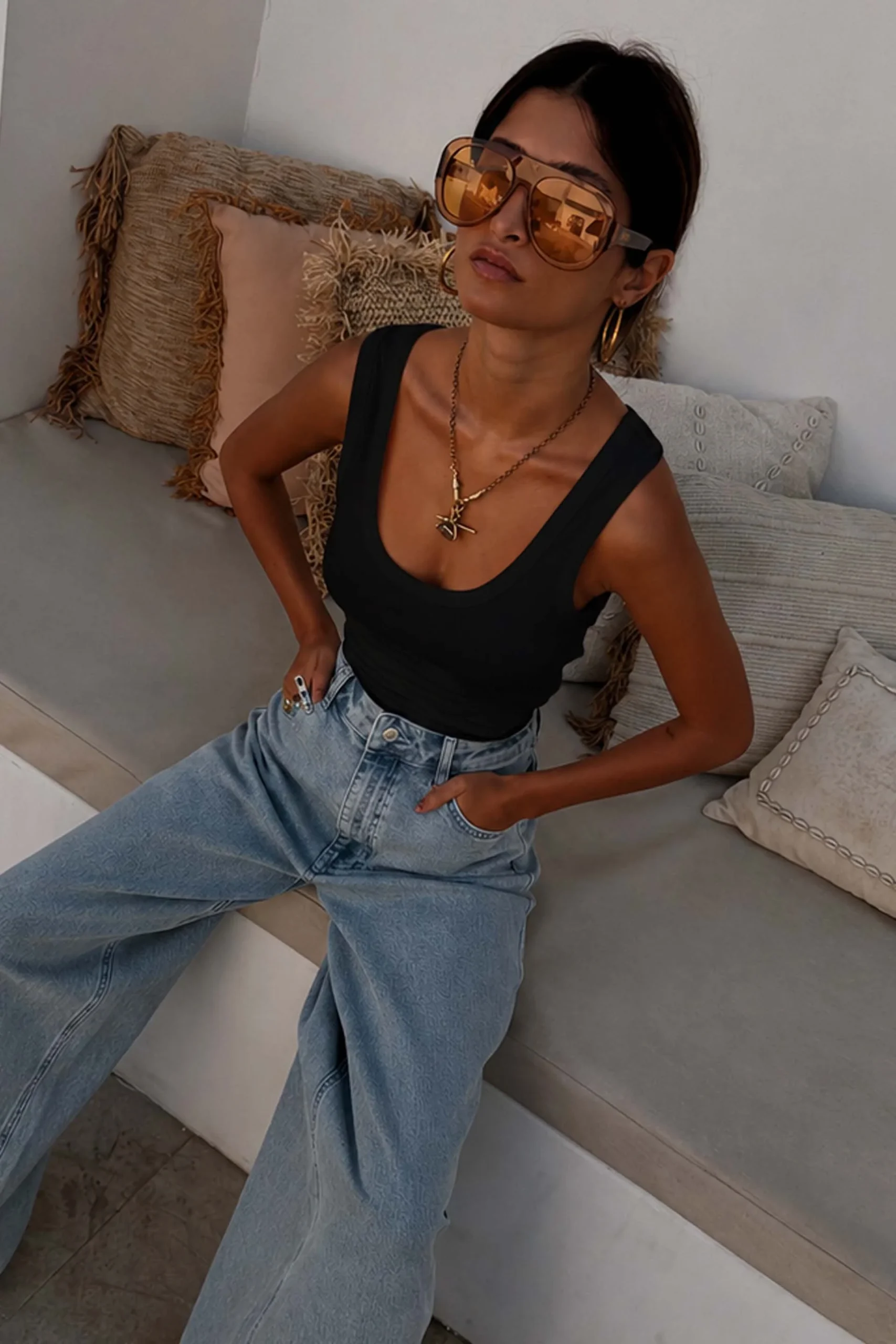1450-black-scoop-neck-rib-tank-6.webp Black Scoop Neck Rib Tank