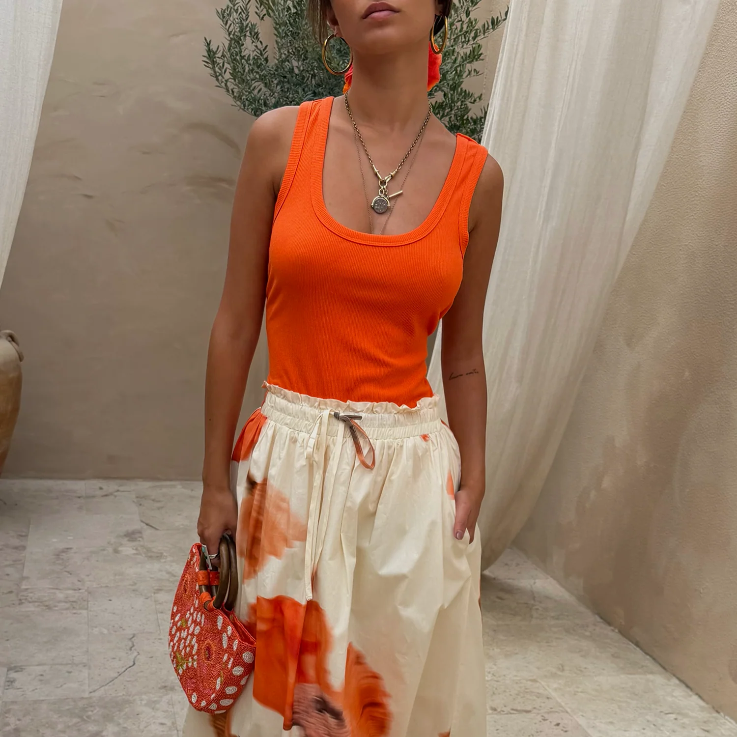 1458-coral-scoop-neck-rib-tank-1.webp Coral Scoop Neck Rib Tank