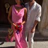 1576-pink-sophie-dress-with-gold-fleck-9.jpg Pink Sophie Dress with Gold Fleck