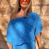 1680-blue-plisse-tilly-dress-with-gold-fleck-6.jpg Blue Plisse Tilly Dress with Gold Fleck