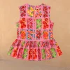 Girl's Pink Fruit Wide Leg Set