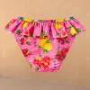 Girls Pink Fruit Crop Bikini Set