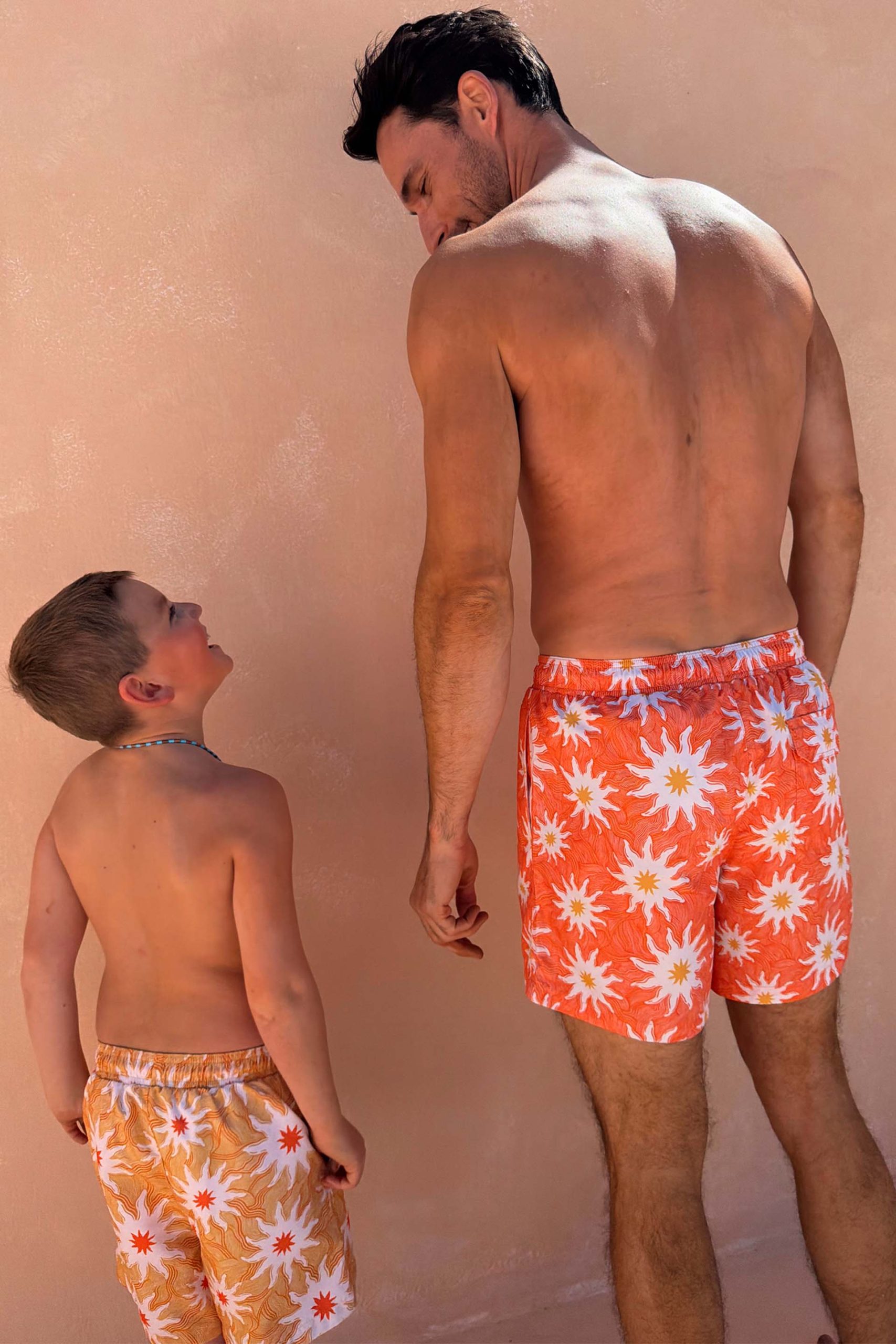 1821-men-s-orange-sun-swim-shorts-7.jpg Men's Orange Sun Swim Shorts