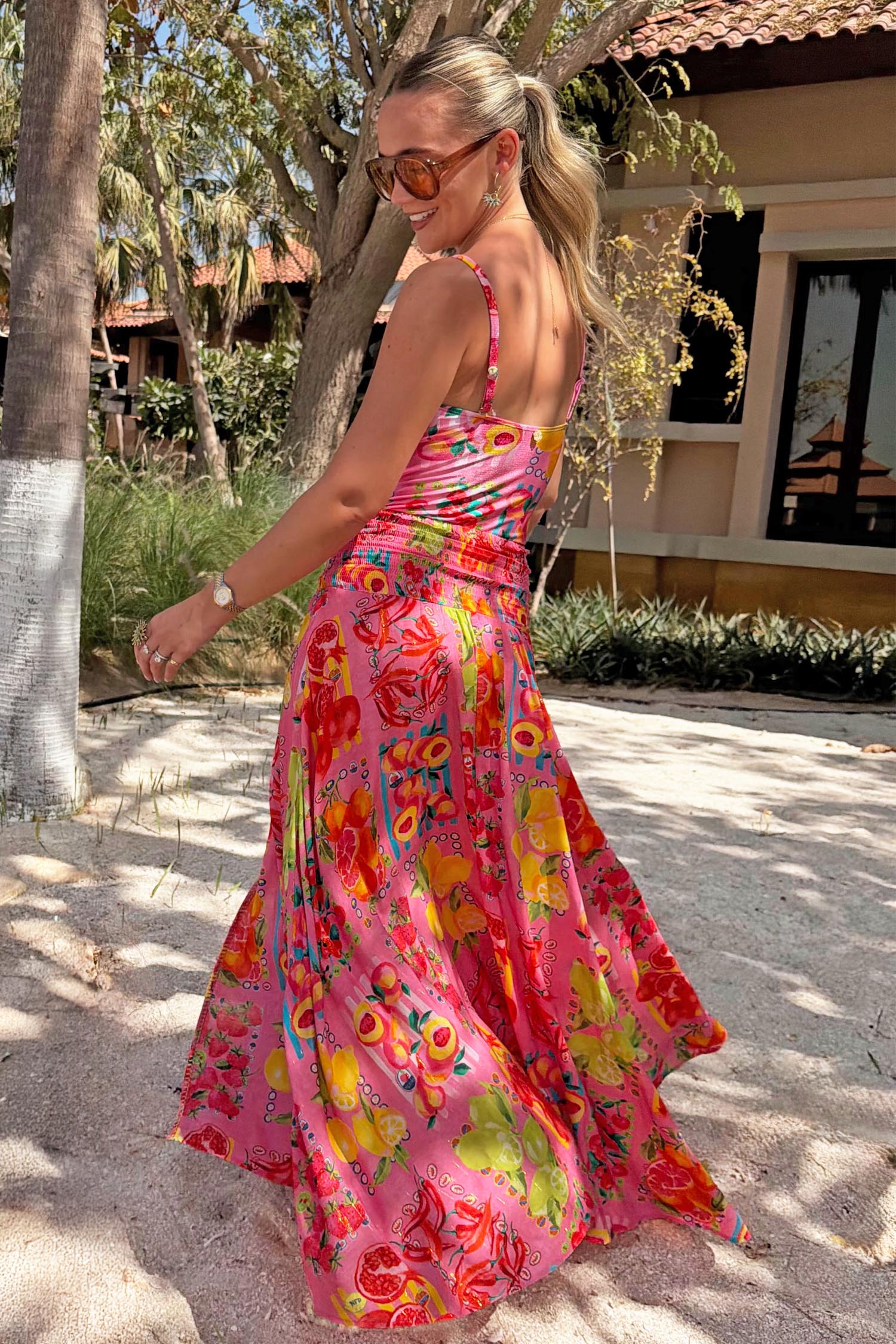 1829-xs-xs-variation-4.jpg Pink Fruit Stamps Skirt