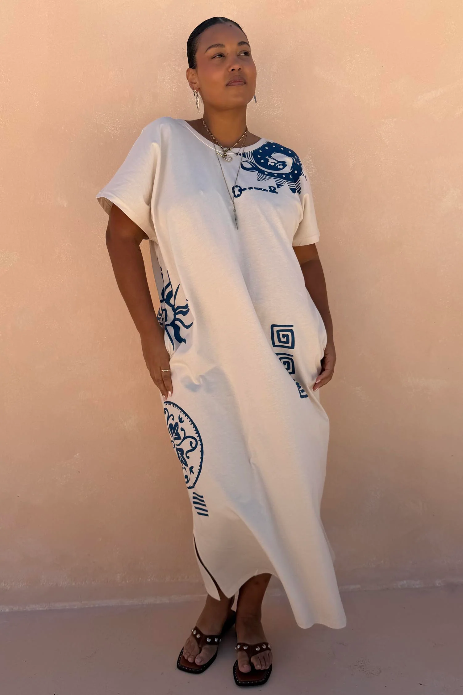 1919-cream-dolce-vita-t-shirt-dress-4.webp Cream Dolce Vita T-Shirt Dress