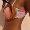 Abstract Ruched Bikini Top