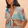 Morocco Tie Front Top