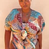 Morocco Tie Front Top