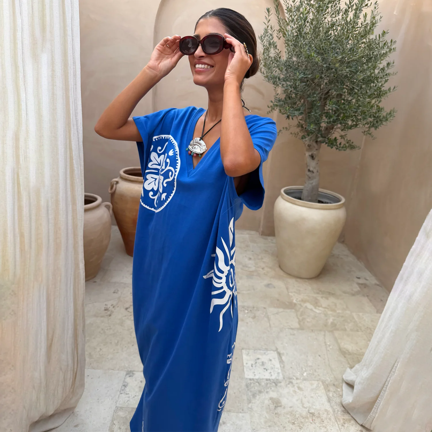 2097-xs-xs-variation-1.webp Blue Dolce Vita T-Shirt Dress