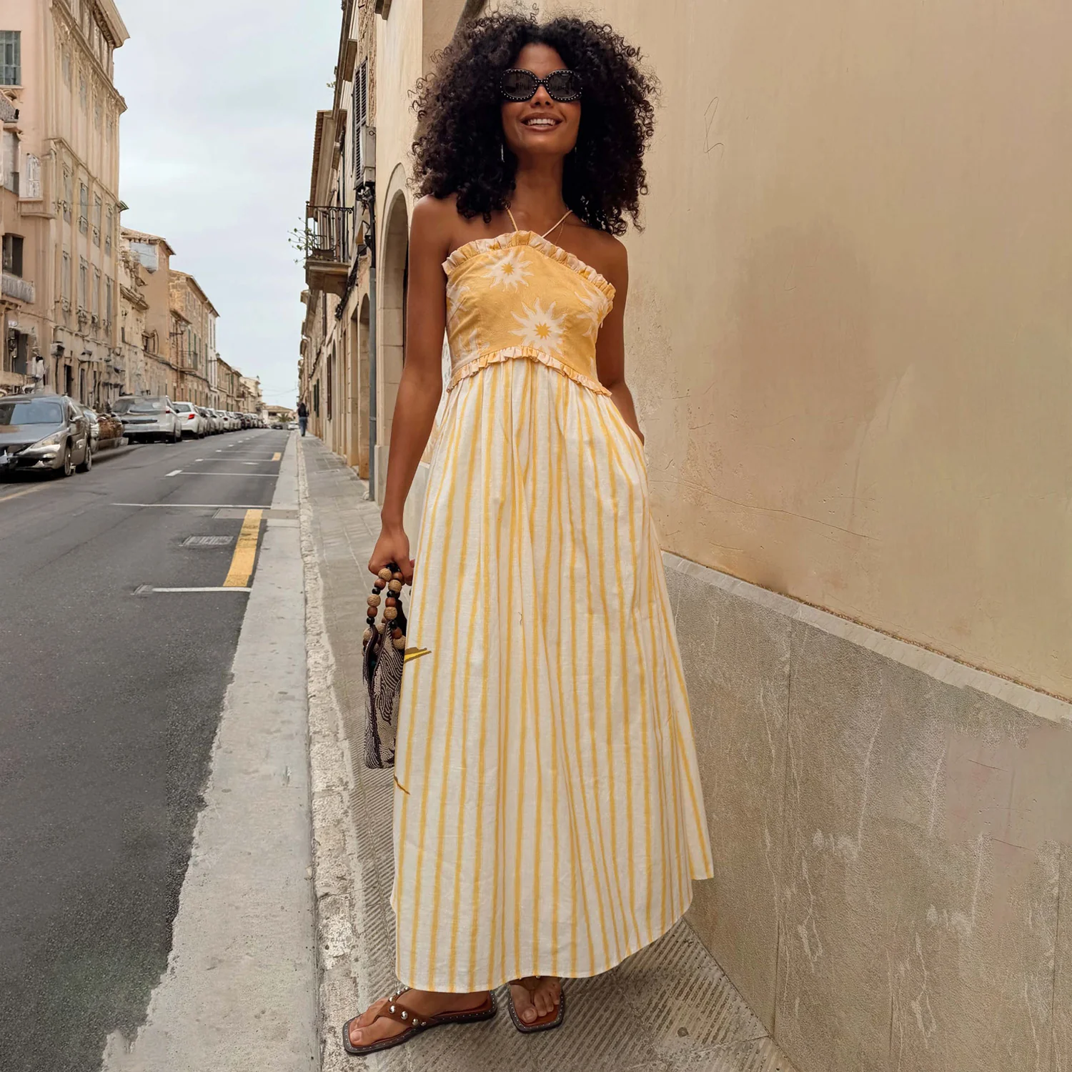 2244-dir-1679091c5a88-6-variation-1.webp Yellow Stripe Ashley Dress