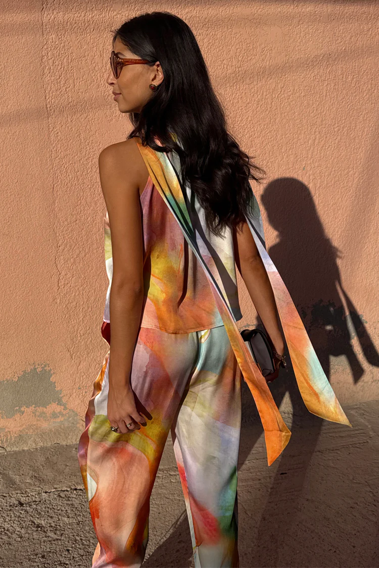 Abstract Lily Top