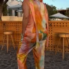 Abstract Lily Top
