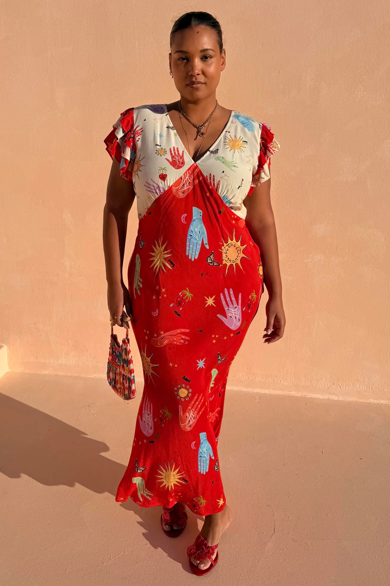 2388-red-celestial-midi-dress-3.webp Red Celestial Midi Dress