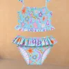 Girl's Starburst Crop Bikini Set