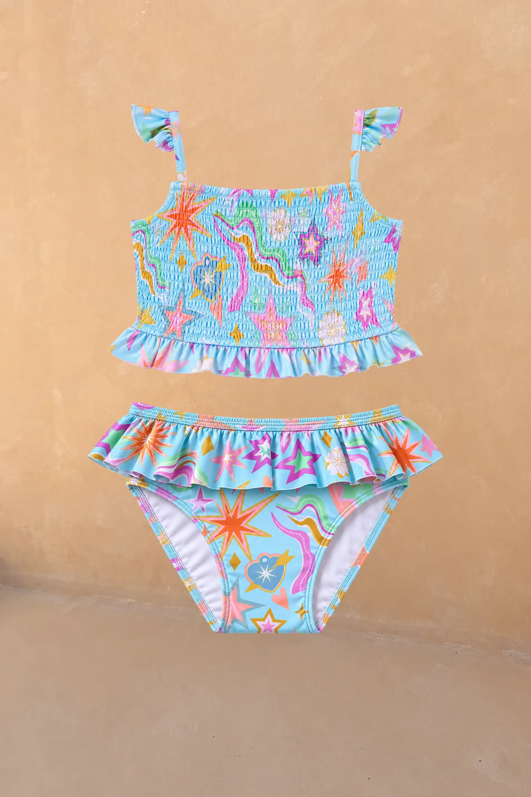 Girl's Starburst Crop Bikini Set