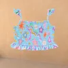 Girl's Starburst Crop Bikini Set