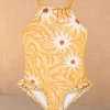 Girl's Yellow Sun Swimsuit