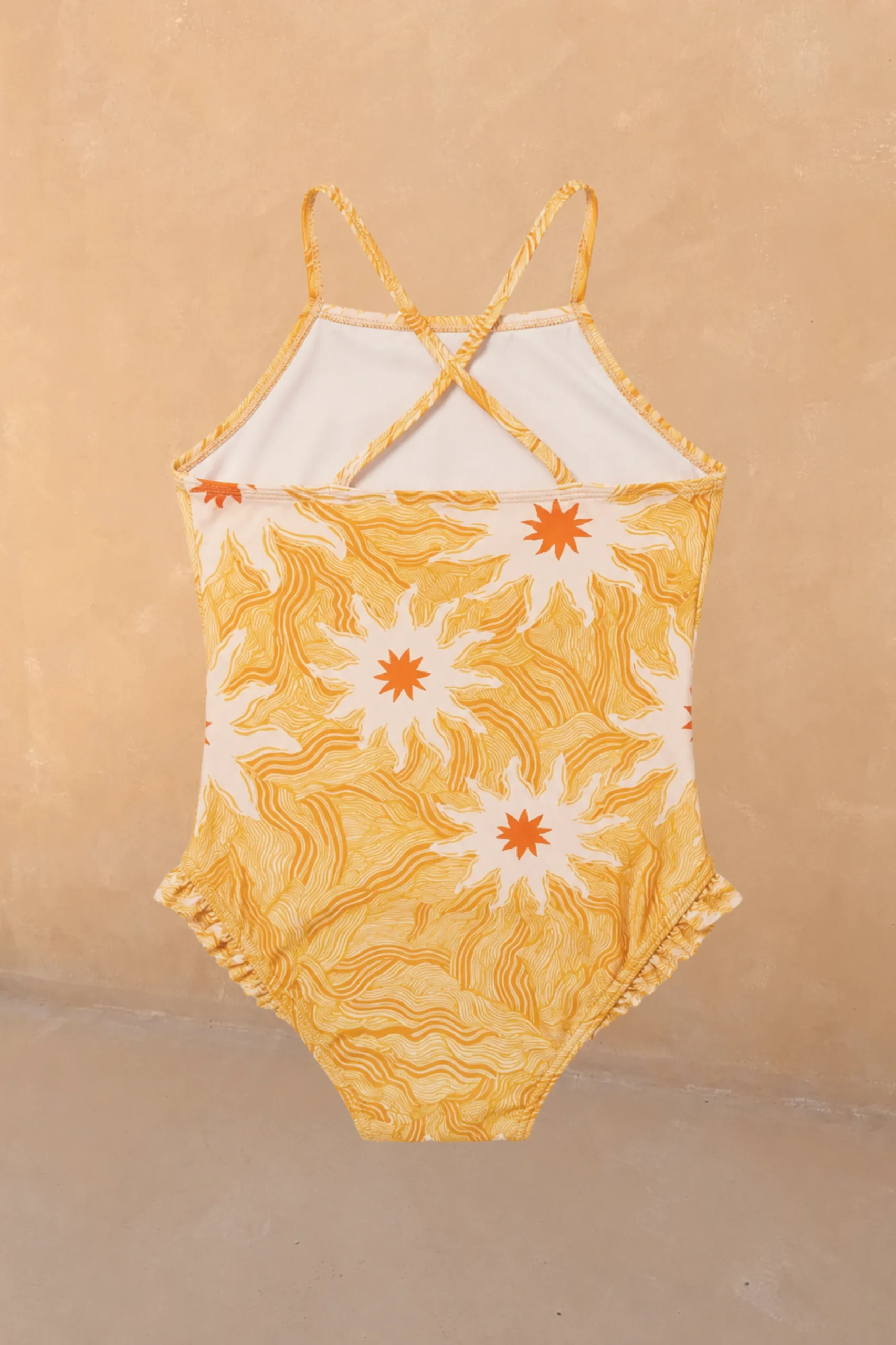 Girl's Yellow Sun Swimsuit