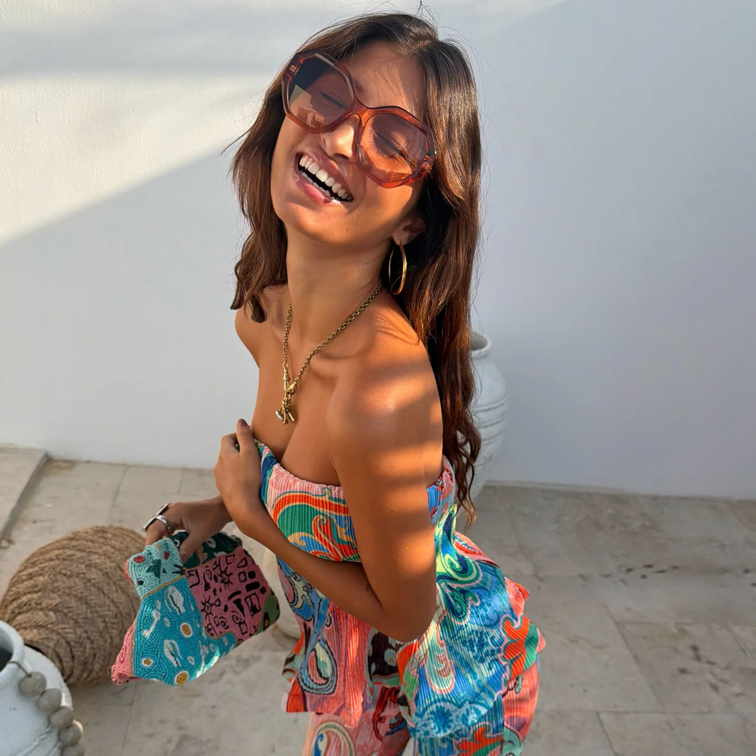 2651-hexagon-orange-sunglasses-1.webp Hexagon Orange Sunglasses