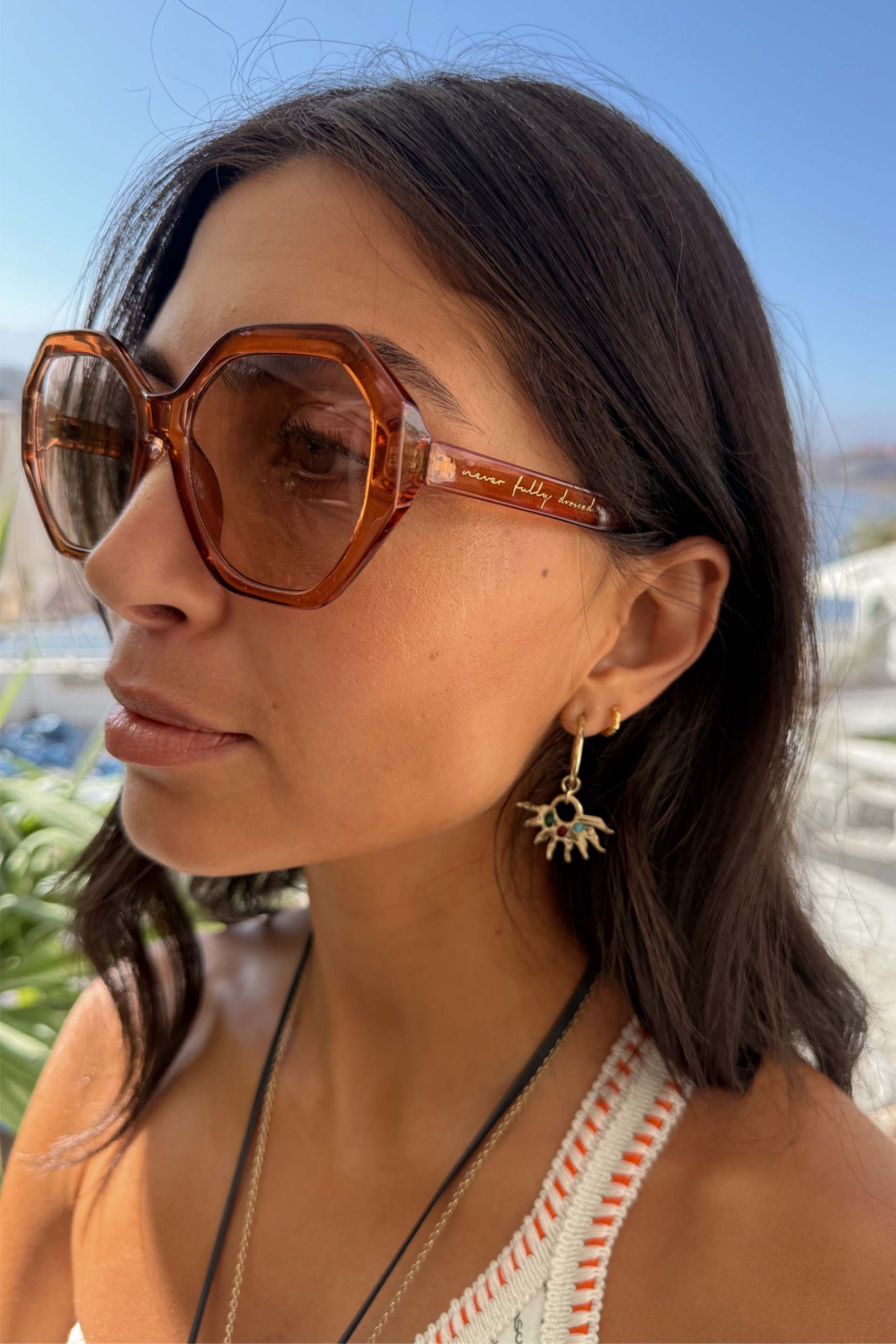 2651-hexagon-orange-sunglasses-5.jpg Hexagon Orange Sunglasses