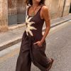 2652-chocolate-sun-poplin-jumpsuit-2.jpg Chocolate Sun Poplin Jumpsuit