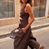 2652-chocolate-sun-poplin-jumpsuit-6.jpg Chocolate Sun Poplin Jumpsuit