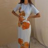 2665-ice-blue-floral-rib-dress-2.jpg Ice Blue Floral Rib Dress