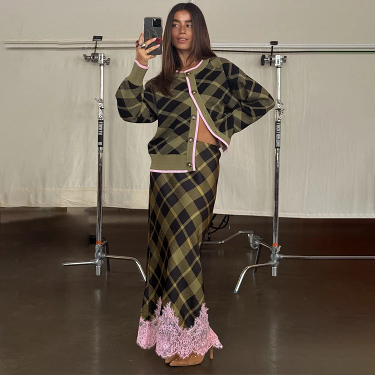 3148-olive-tartan-maeva-skirt-1.webp Olive Tartan Maeva Skirt