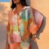 Abstract Cape Shirt