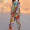 Abstract Cape Shirt