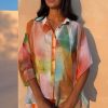 Abstract Cape Shirt