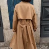 3251-tan-trench-coat-with-gold-studs-13.webp Tan Trench Coat with Gold Studs