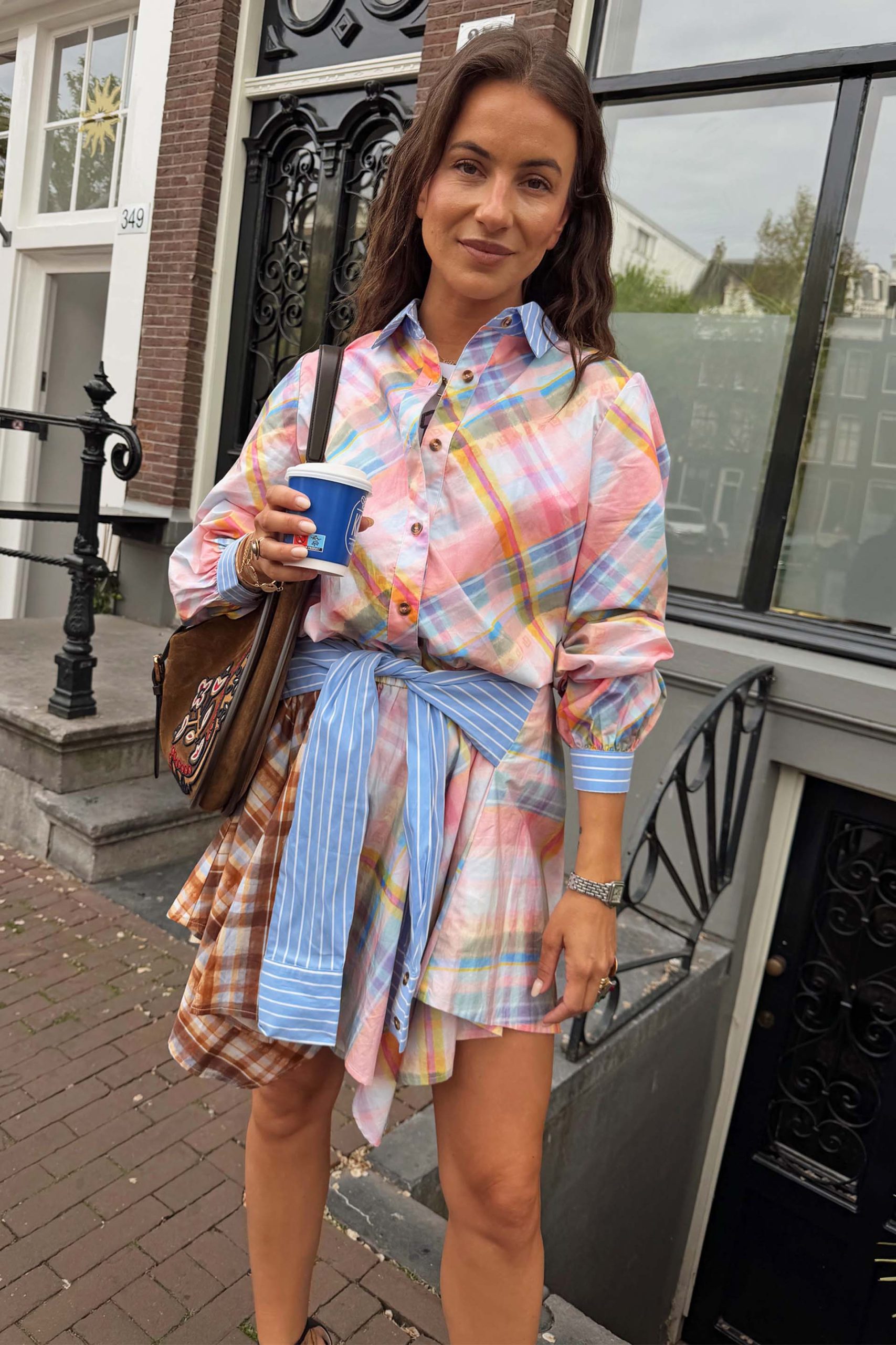 34-check-shirt-with-stripe-pussy-bow-6.jpg Check Shirt with Stripe Pussy Bow