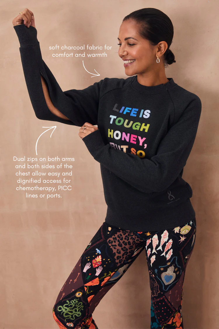 3626-charcoal-life-is-tough-honey-sweatshirt-3.webp Charcoal Life is Tough Honey Sweatshirt