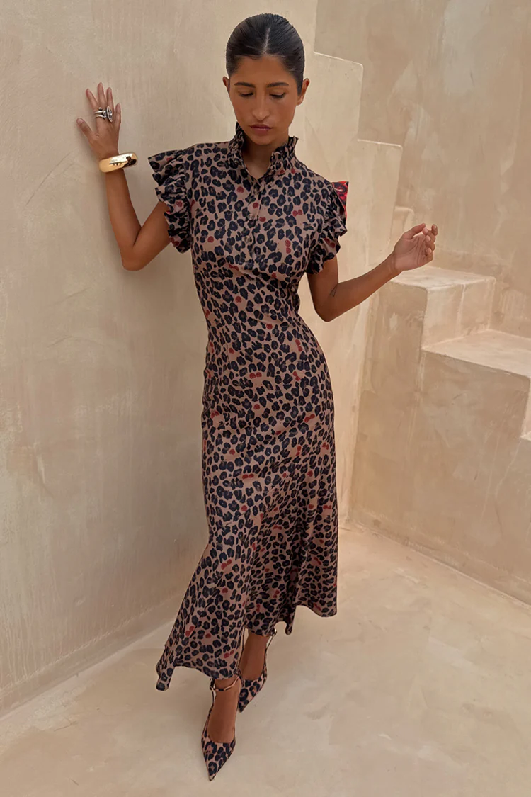 Cherry Leopard Remi Dress