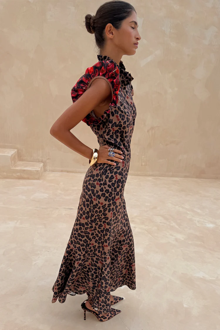 Cherry Leopard Remi Dress