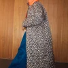 Navy Abstract Coat
