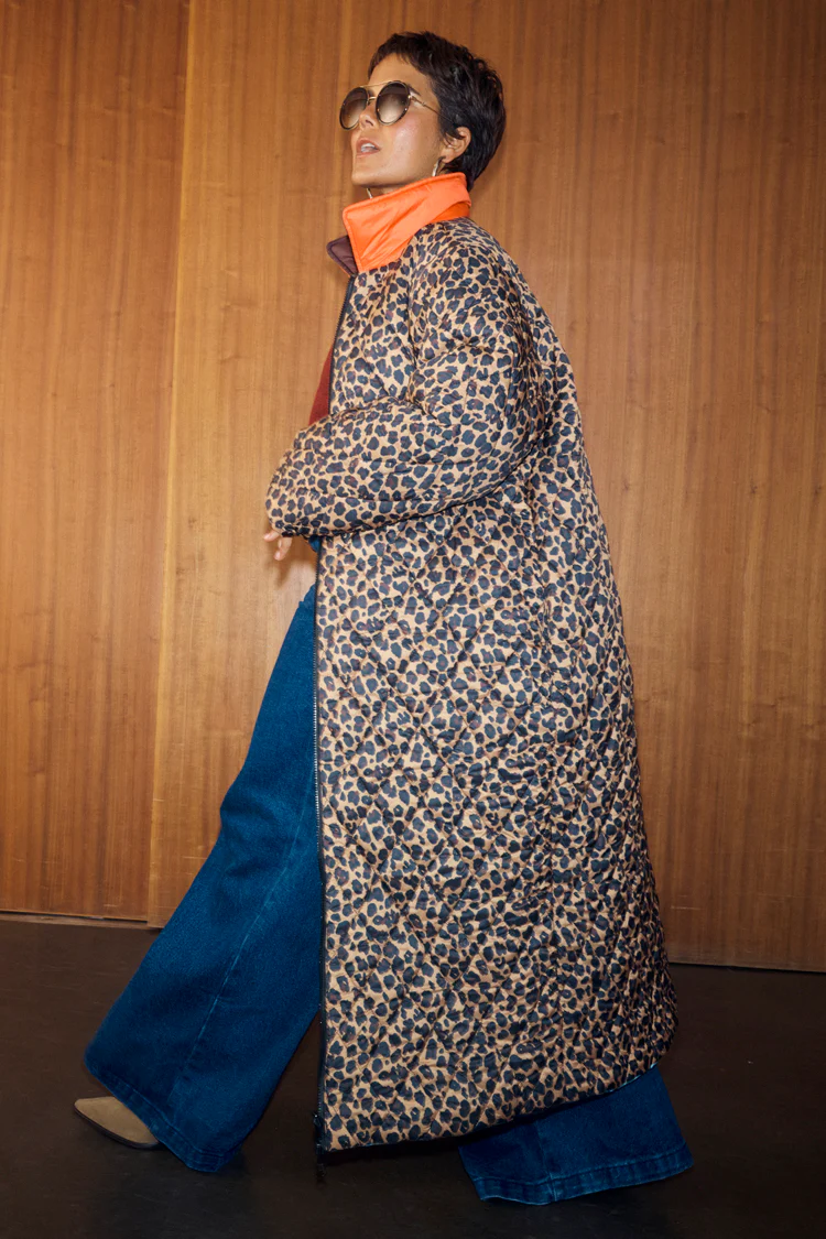 Navy Abstract Coat