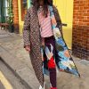 Navy Abstract Coat