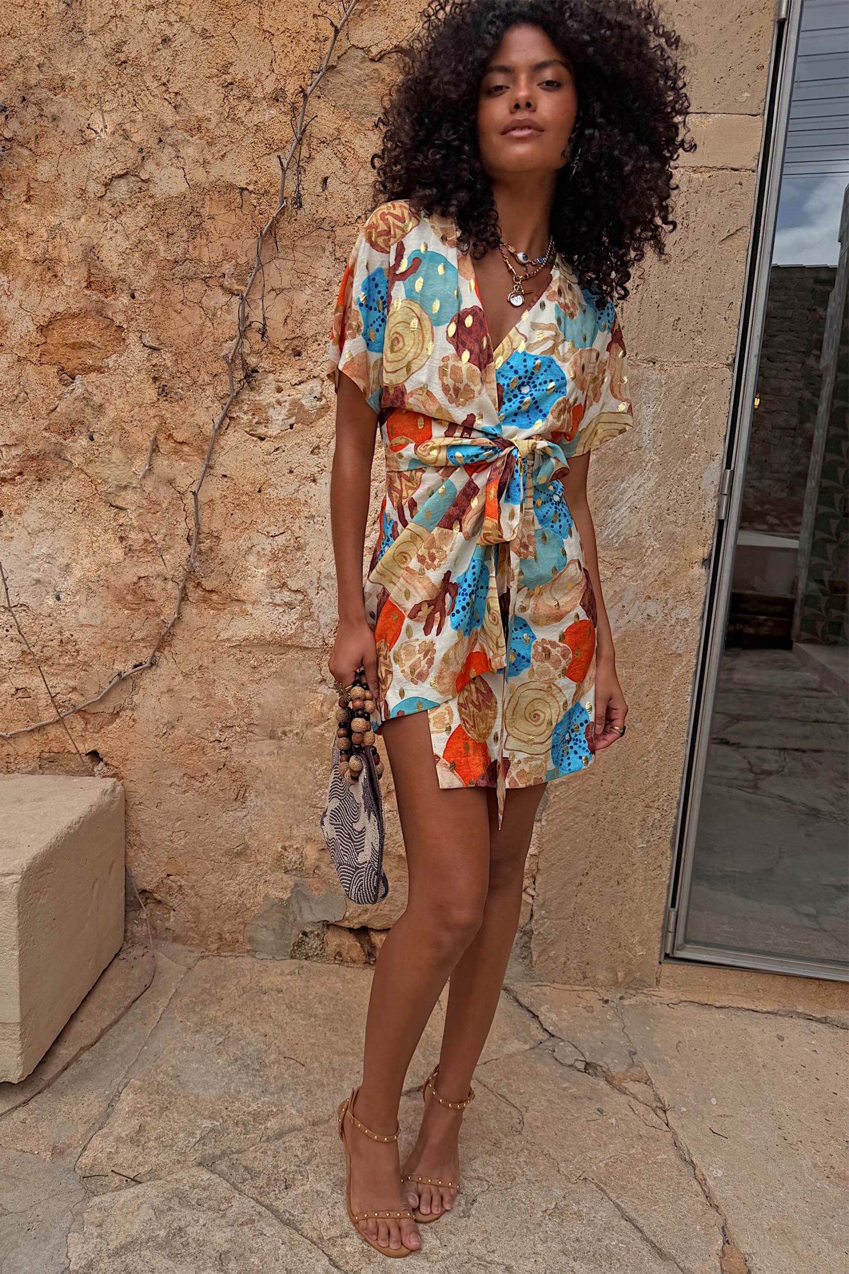 385-shell-mini-wrap-dress-6.jpg Shell Mini Wrap Dress