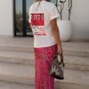 Pink Paisley Dorris Skirt