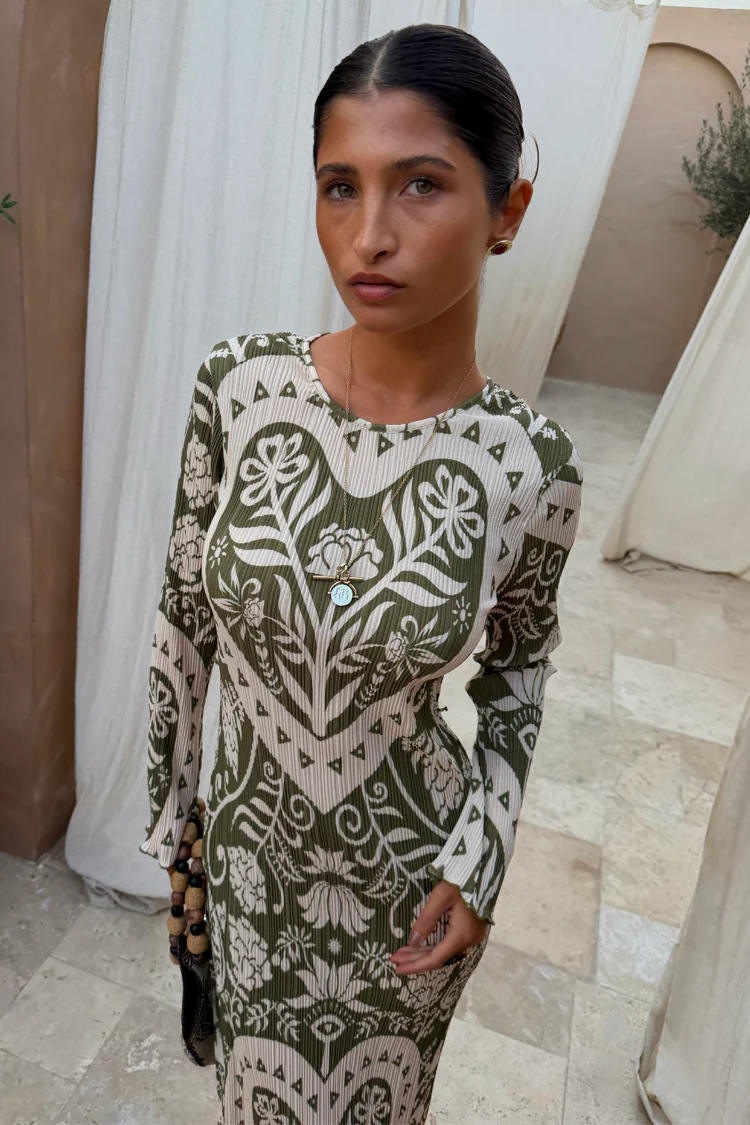 4053-olive-amara-plisse-gaia-dress-4.webp Olive Amara Plisse Gaia Dress